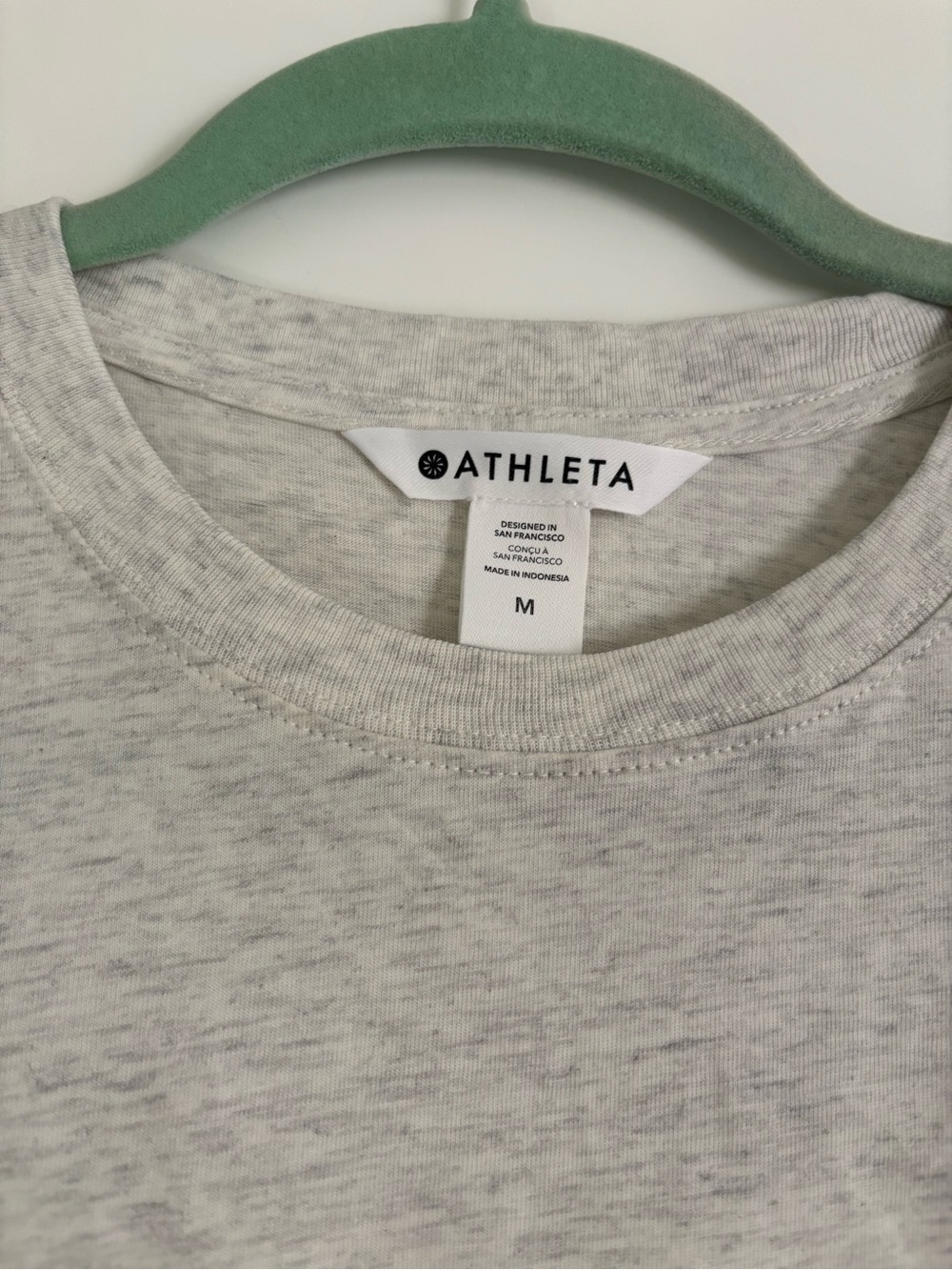 Athleta True Cotton Crop Tank – Heather Gray – NWT – Size M - Picture 3 of 6